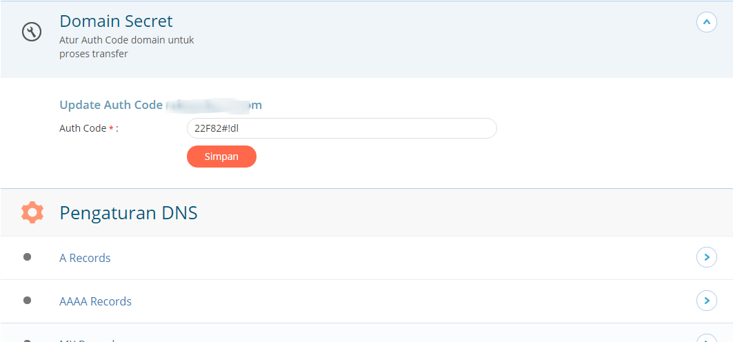Mengetahui Domain AuthCode – Tutorial Hosting & Domain